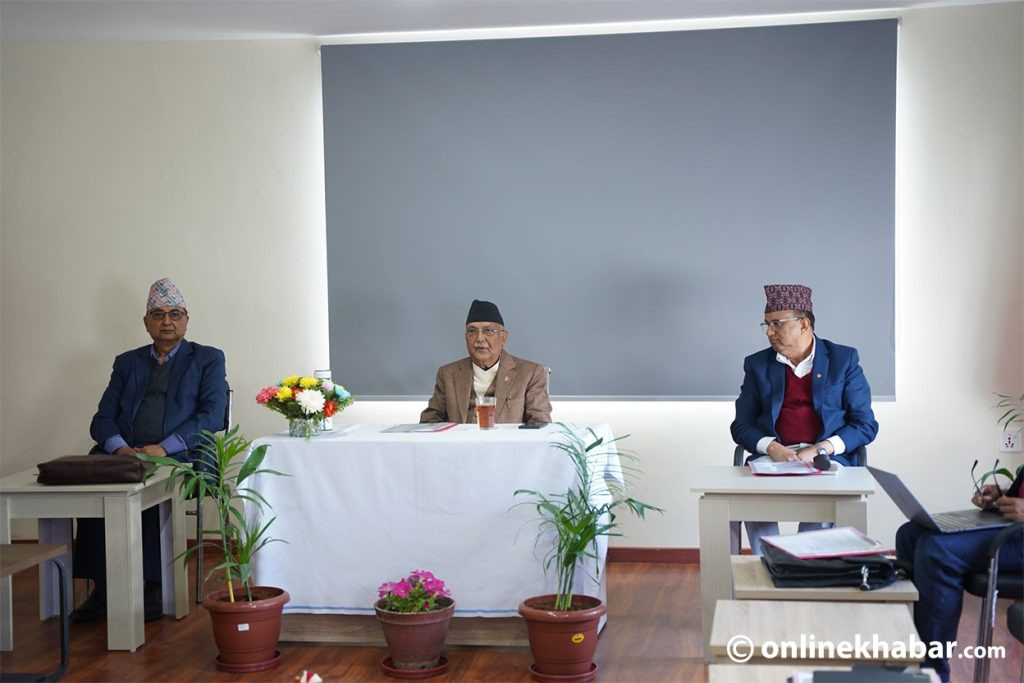 एमाले सचिवालय बैठक बस्दै, विधान संशोधन प्रस्ताव लैजाने तयारी